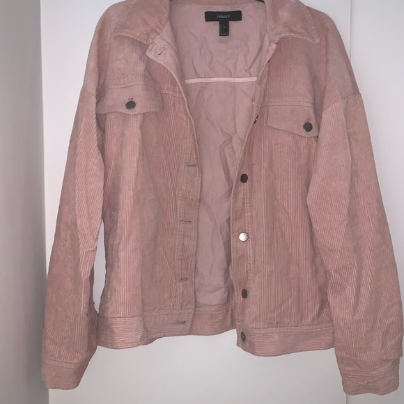 Light Pink Corduroy Trucker Jacket - Picture 7 of 10